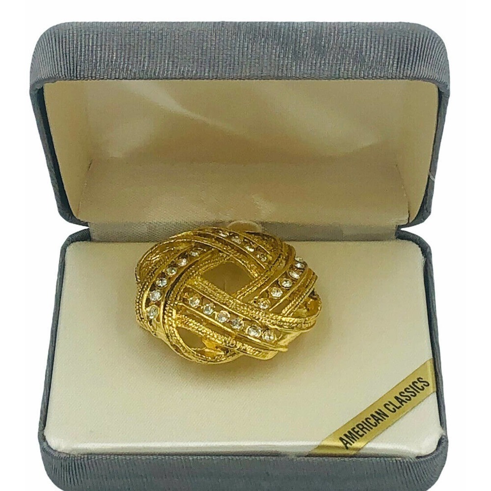 American Classics Rhinestone Crystal Brooch - Picture 2 of 10